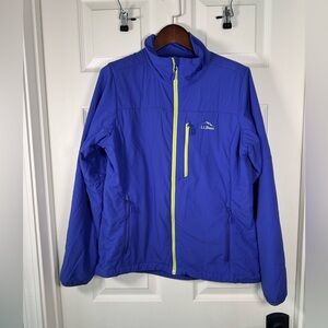 L.L. Bean Soft Shell Puff Zip Up Jacket Contrasting Colors Womens Size Medium